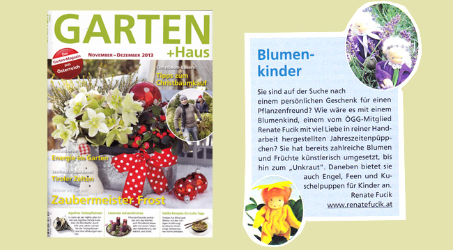 Renate Fucik | Artikel Garten+Haus | Ausgabe November-Dezember 2013